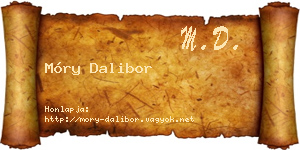 Móry Dalibor névjegykártya